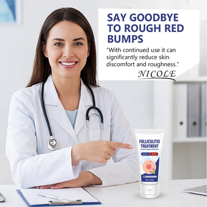 AKQBPN Folliculitis Treatment Cream - Soothes Itching & Redness | Natural, Non-Irritating Formula | 2oz