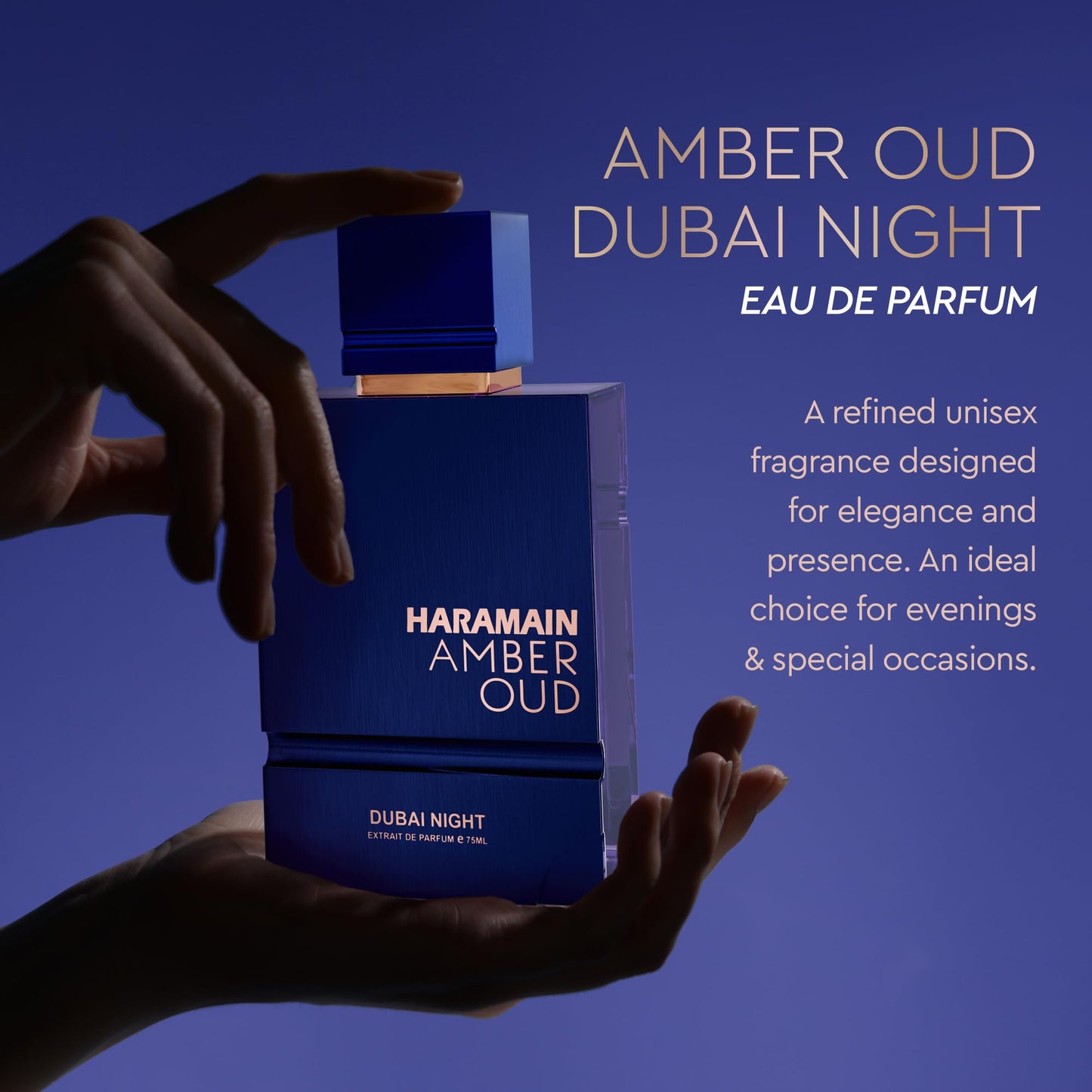 Al Haramain Amber Oud EDP 75ml + Atomizer – Dubai Night | Unisex Perfume