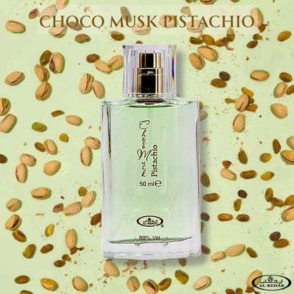 Al-Rehab Choco Musk Marshmallow & Pistachio EDP Sprays 50ml Bundle | Gourmand Chocolate & Vanilla Fragrances