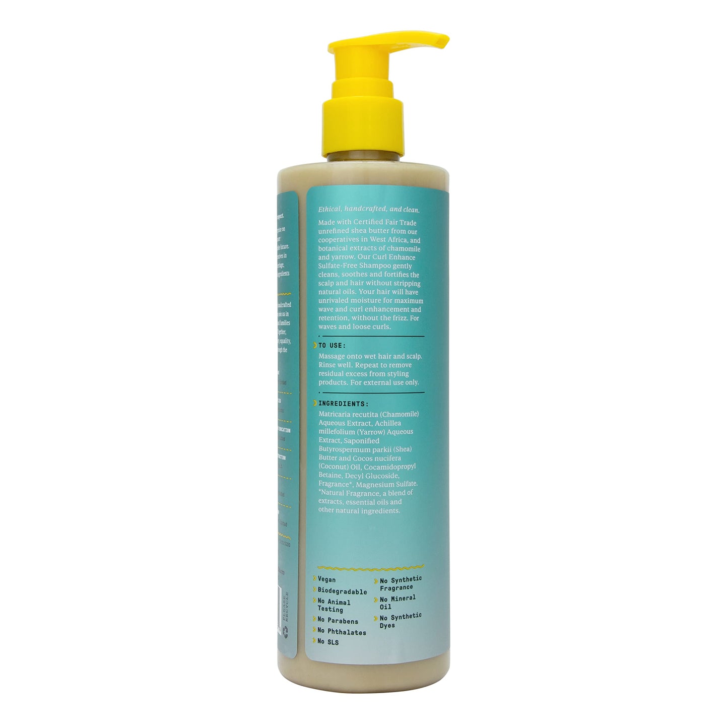 Alaffia Beautiful Curls Curl Enhancing Cream Shampoo for Kinky Curly Hair – Sulfate Free, Shea Butter