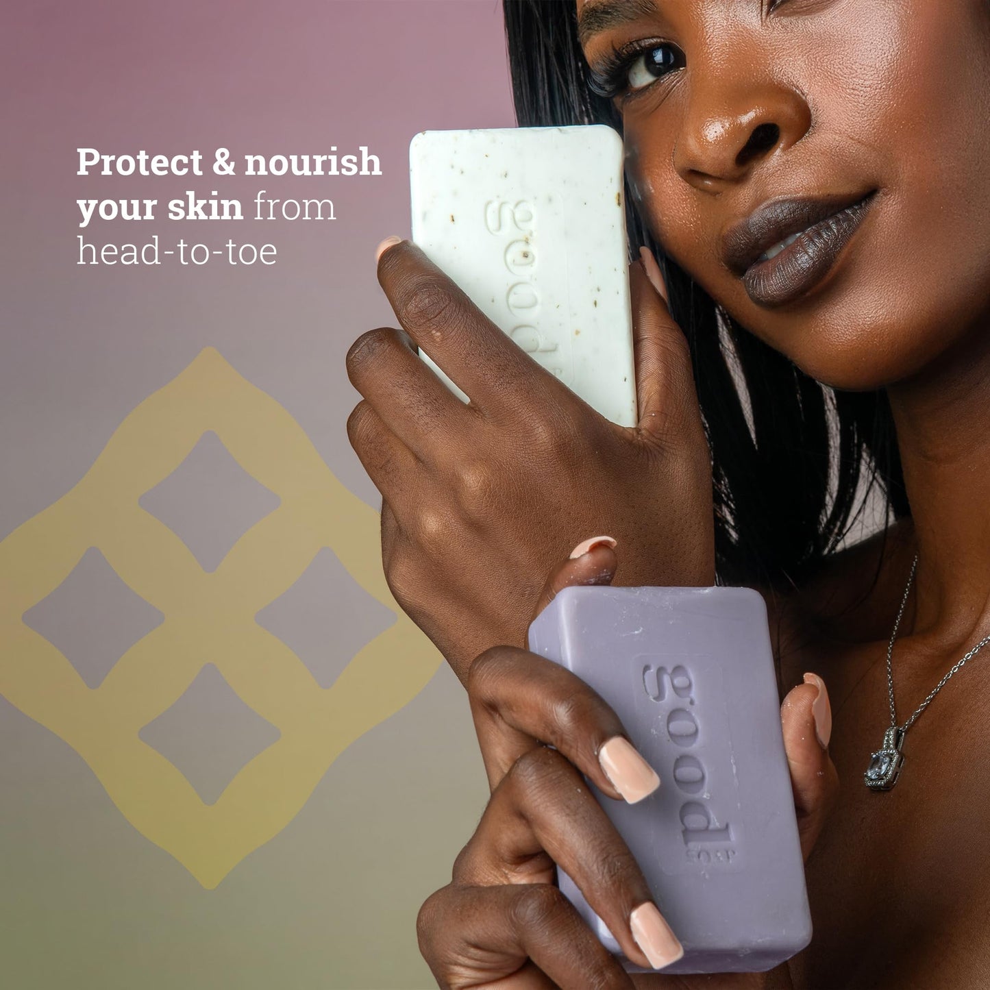 Alaffia Good Soap Coconut 2-Pack – Long-Lasting, Triple-Milled Soap with Fair Trade Shea Butter