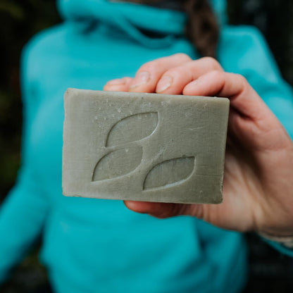 Alaska Glacial Mineral Clay Soap Bar with Goat’s Milk & Oils | 4-in-1 Face, Body, Hair & Shave | Thieves Blend | 1 Pack