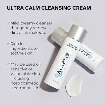 ALASTIN Skincare Ultra Calm Cleansing Cream Face Wash (5 oz) | Hydrating Daily Cleanser for Sensitive Skin