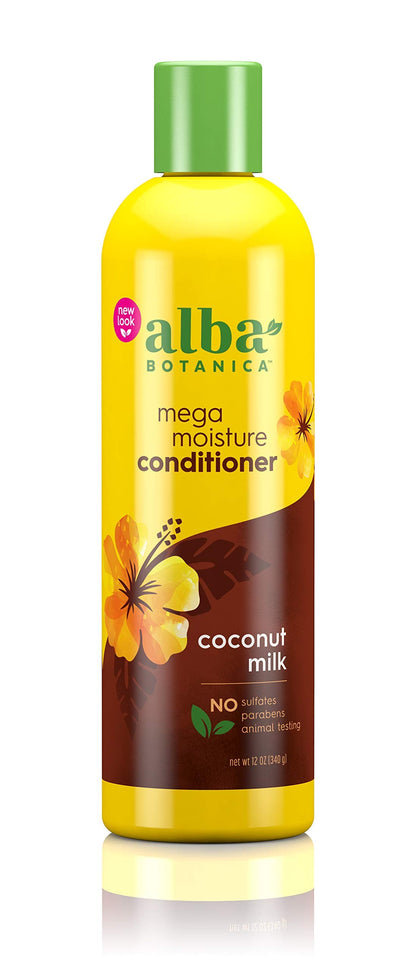 Alba Botanica Drink It Up Coconut Milk Hawaiian Conditioner — Hydrates Hair (12 oz)