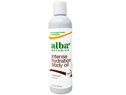 Alba Botanica Hawaiian Kukui Nut Body Oil – 2 Pack (8.5 oz each) – Cruelty-Free