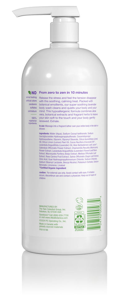 Alba Botanica Very Emollient French Lavender Body Wash – 32 oz