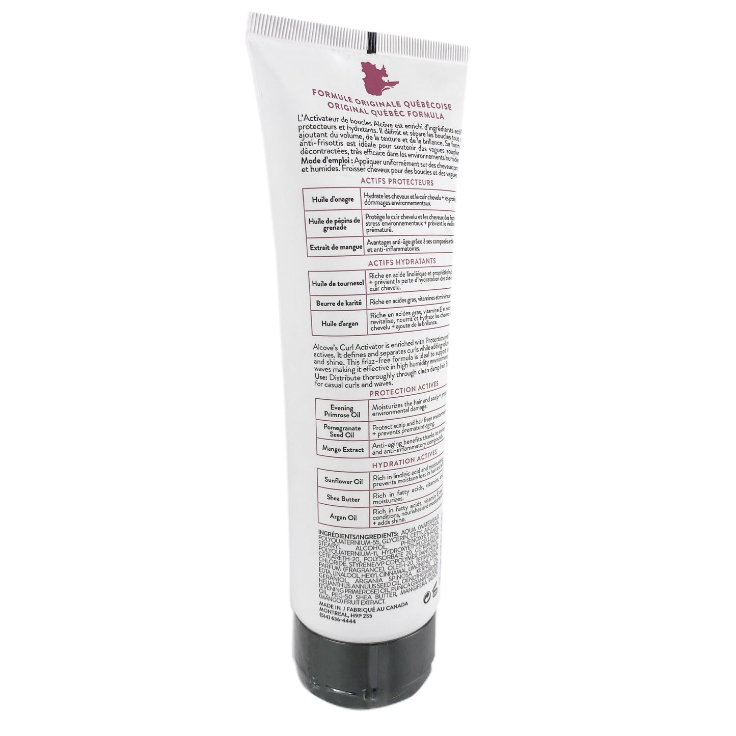 Alcôve Curl Activator for Curly Hair – Argan Oil, Pomegranate Seed & Mango Extract | High Humidity Defining Cream – 250ml