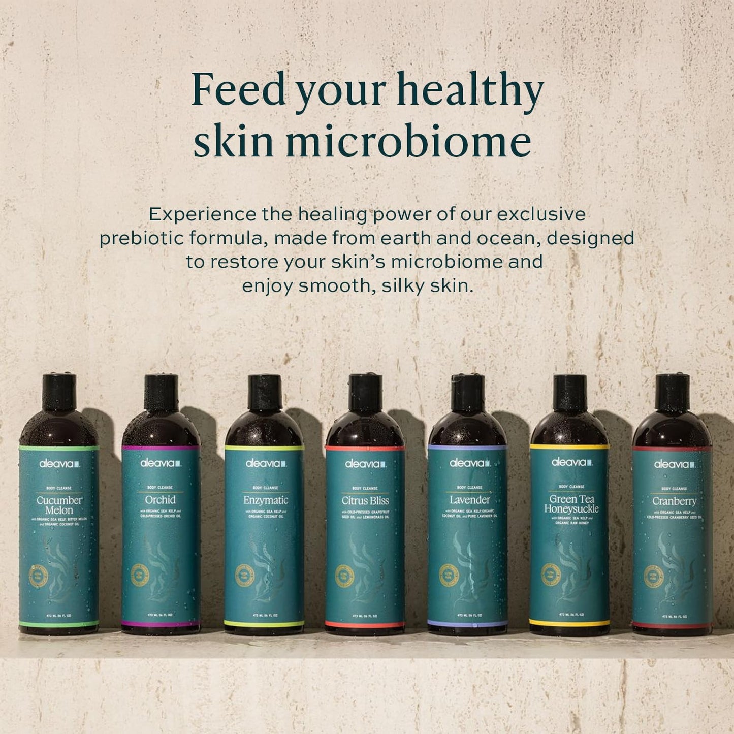 Aleavia Citrus Bliss Body Cleanse – Organic Prebiotic Body Wash for Balanced Skin Microbiome | 16 Oz