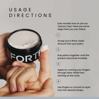 Alex Costa Forte Series Hair Clay for Men | Extreme Hold, Matte Finish, Natural Ingredients
