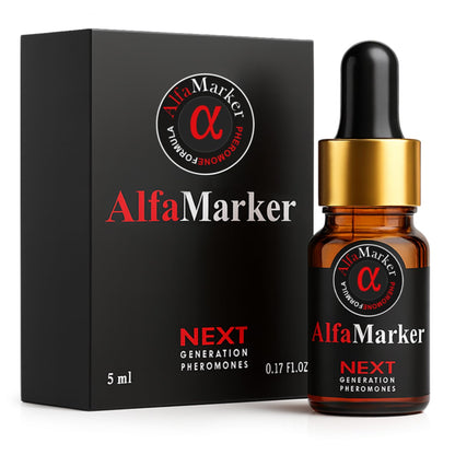 ALFAMARKER Concentrated Pheromone Cologne for Men — Extra-Strength, 5 ml Travel Size