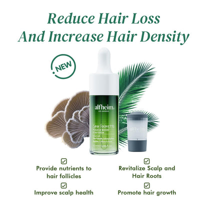 ALFHEIM Saw Palmetto Scalp Serum — Fuller Hair, Caffeine & Biotin, 0.34 oz