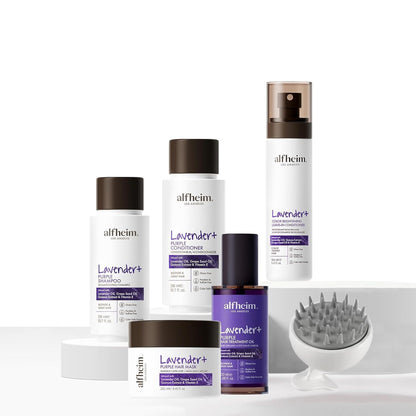 ALFHEIM Lavender+ Purple Hair Care Gift Set | Toning Shampoo & Conditioner for Blonde, Silver & Highlighted Hair