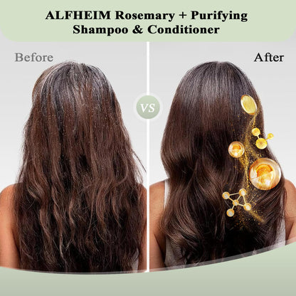 Alfheim Rosemary+ Purifying Hair Care Gift Set | Shampoo, Conditioner, Hair Mask, Leave-In & Hair Oil