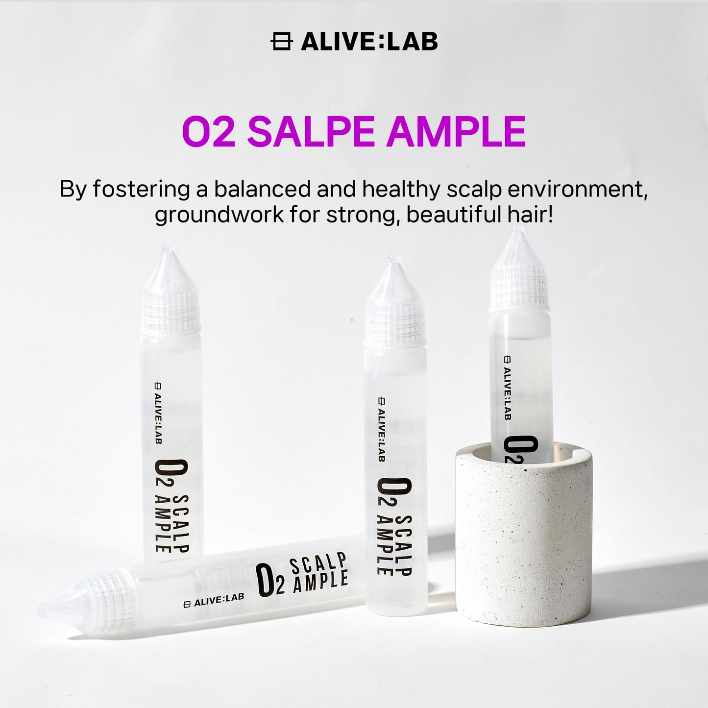 ALIVELAB O2 Scalp Ampoule — Soothing Anti-Dandruff & Itch Relief Serum | ALIVE:LAB
