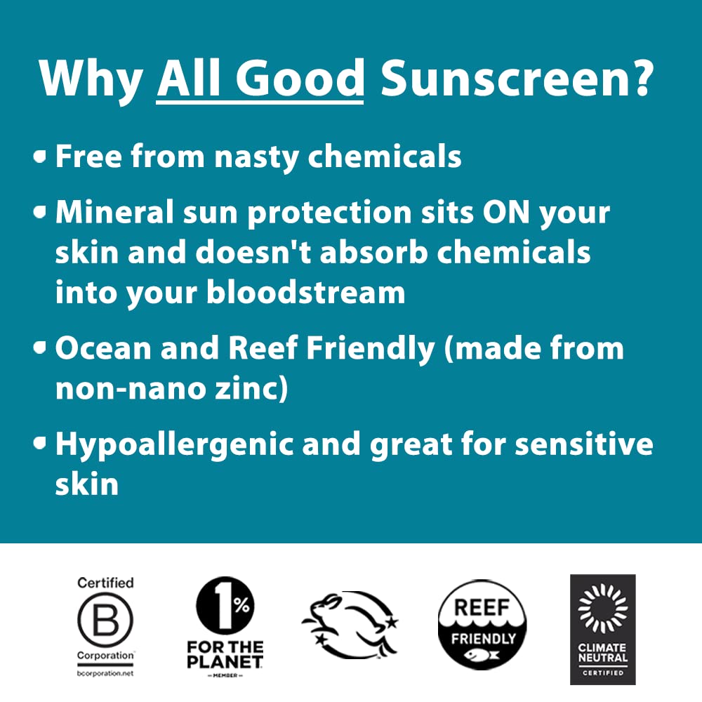All Good Sport Sunscreen Pack – SPF 50 Butter Sticks & SPF 30 Lotion | Reef Safe, Water Resistant