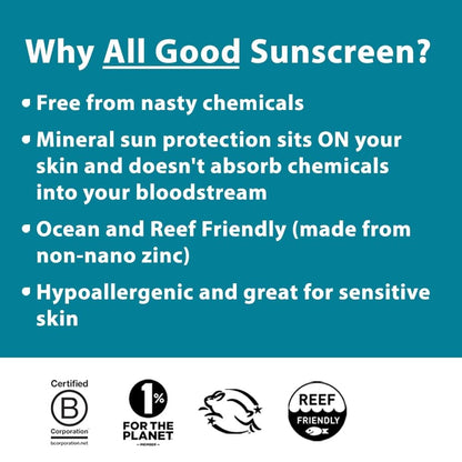 All Good Anti-Aging Daily Mineral Sunscreen SPF 50 | Hyaluronic Acid, Niacinamide, Calendula | 1oz