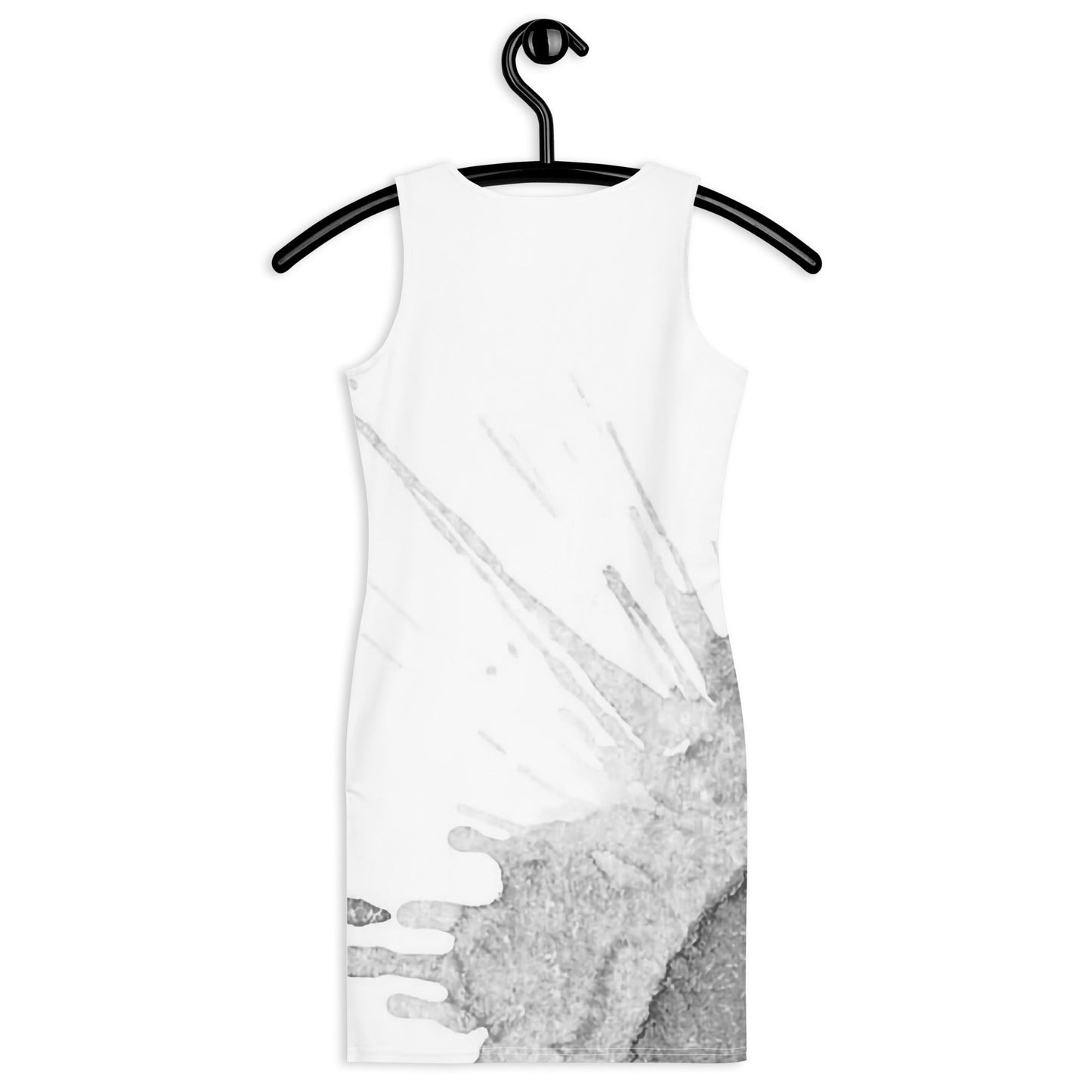 Watercolour Grey Splash - Womens Bodycon Dress