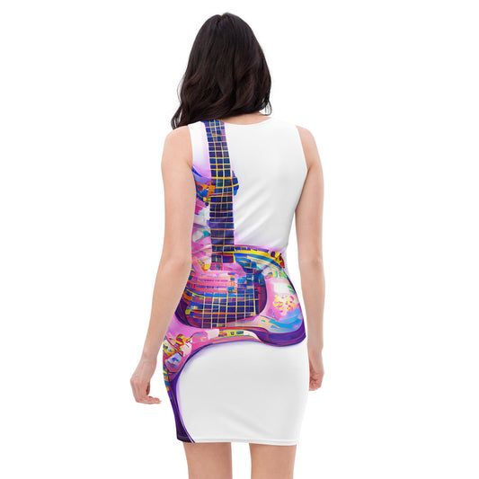 Hippie Guitar - Womens Bodycon Dress