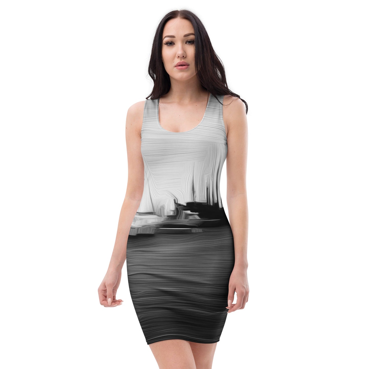 The Sleeping Yachts (at Night) - Womens Bodycon Dress