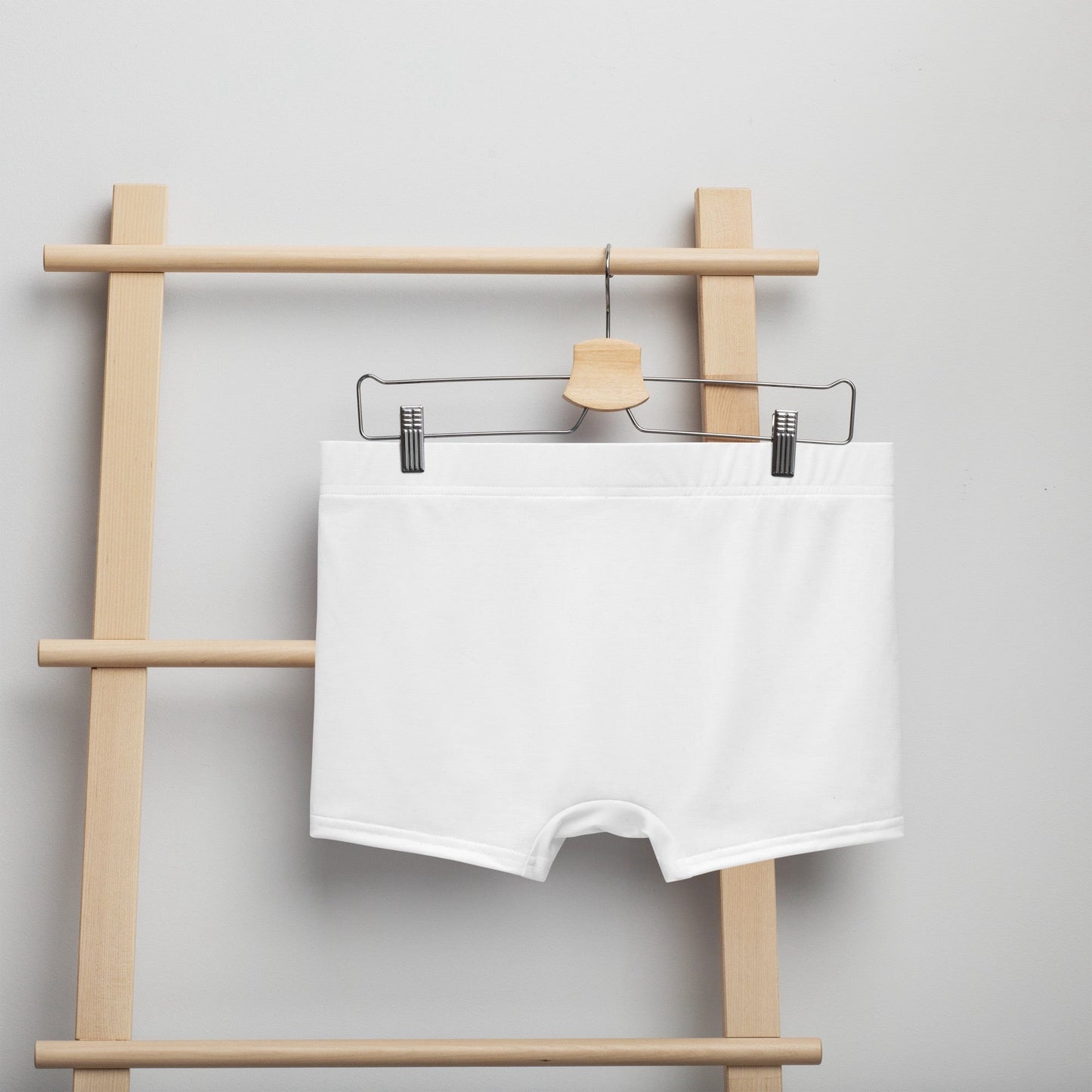 iSAW Mens White Boxer Briefs - Premium Comfort & Style