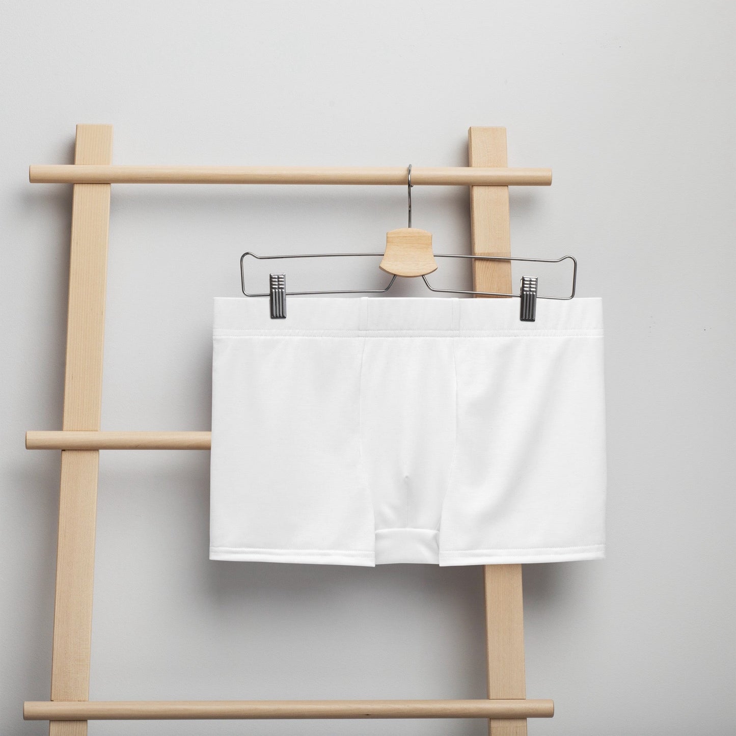 iSAW Mens White Boxer Briefs - Premium Comfort & Style