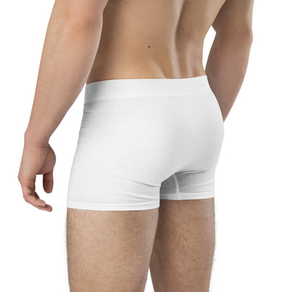 iSAW Mens White Boxer Briefs - Premium Comfort & Style