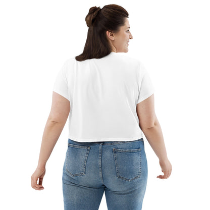 iSAW Womens White Crop Tee - iSAW Company
