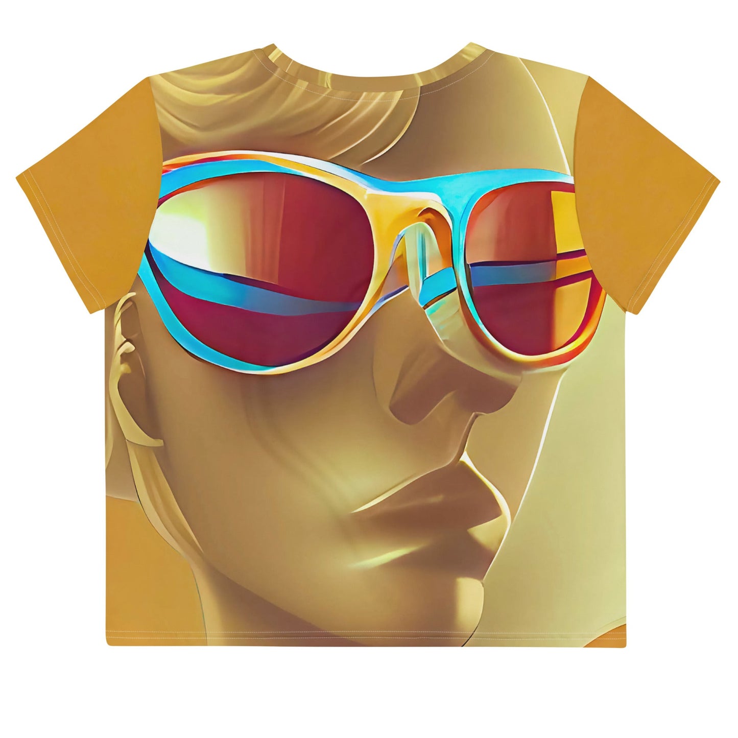 Retro Cool Orange - Womens Crop Tee