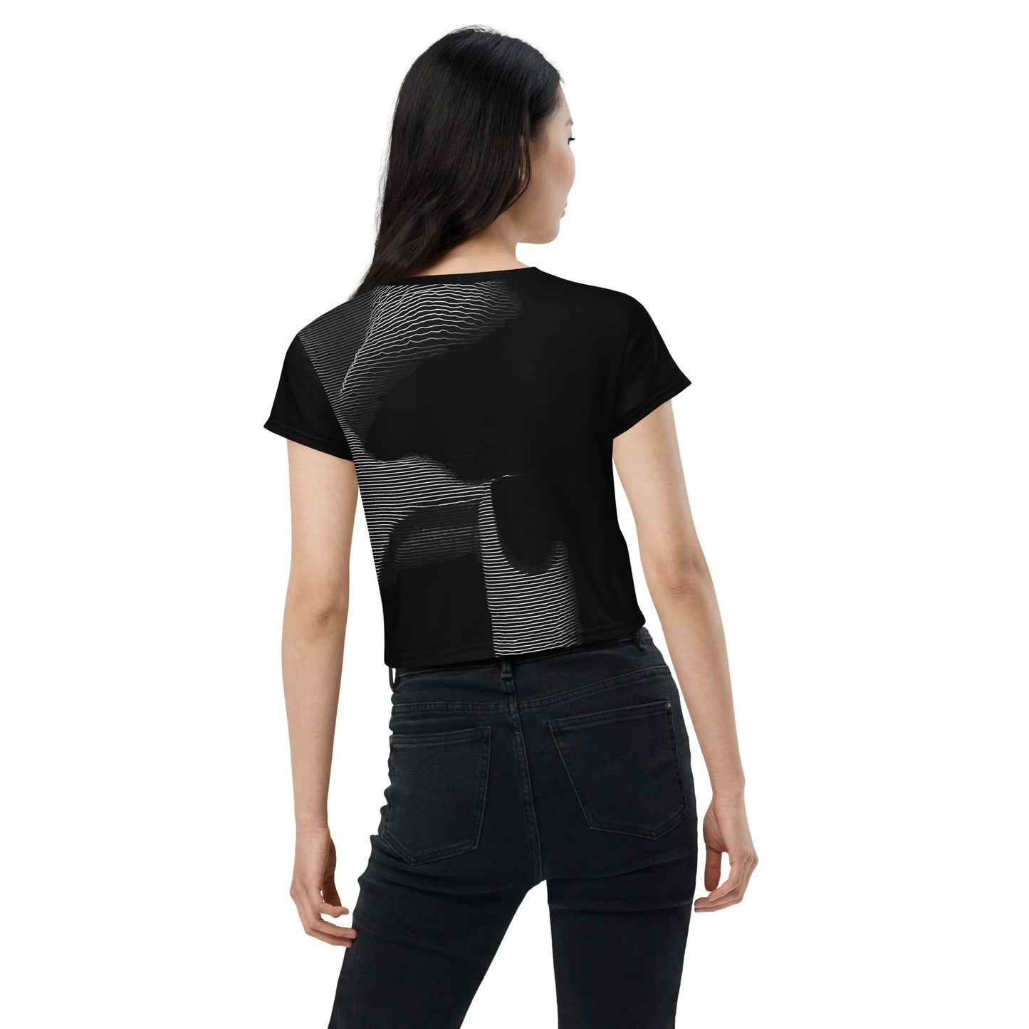 Shhh! - Womens Crop Tee - iSAW Company