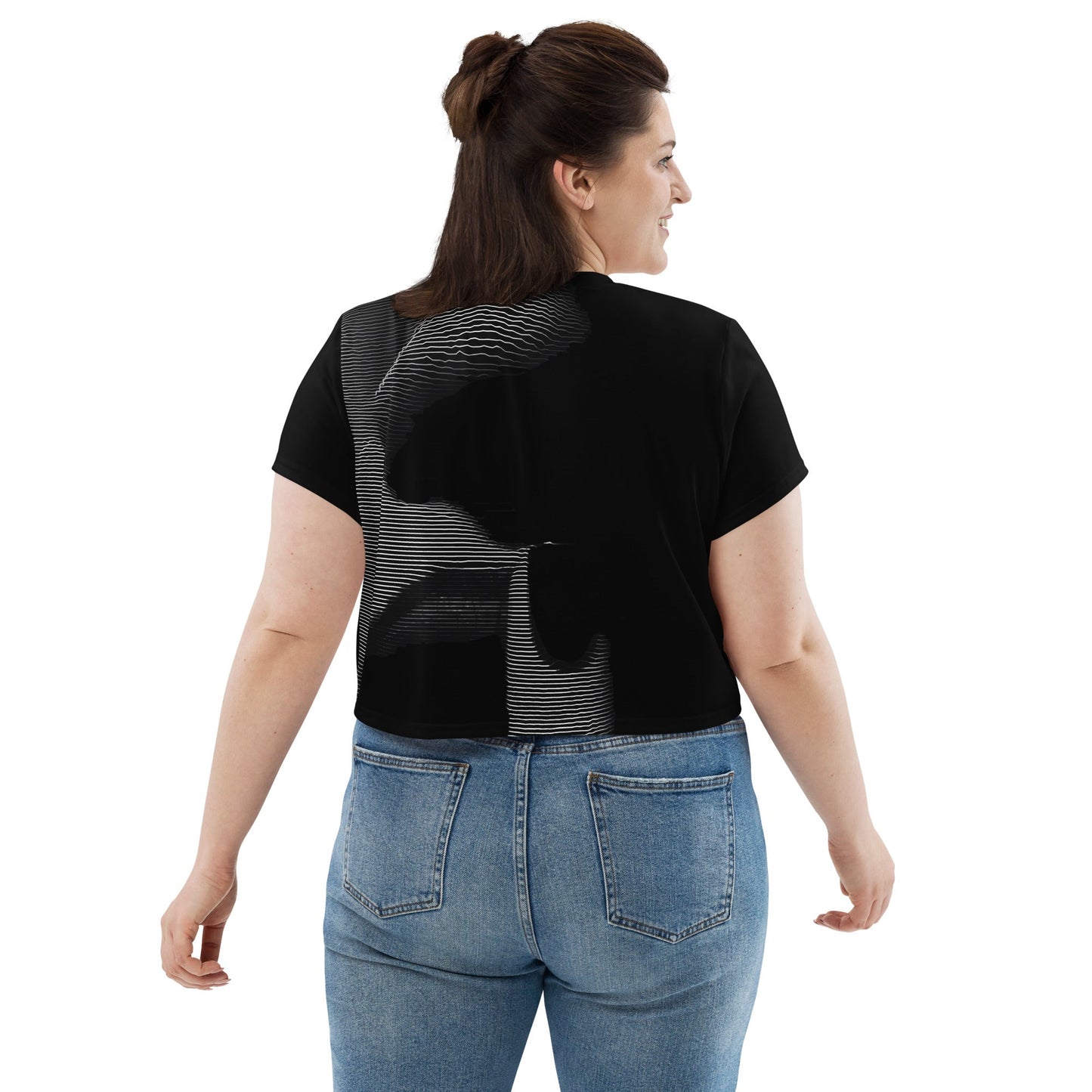 Shhh! - Womens Crop Tee - iSAW Company