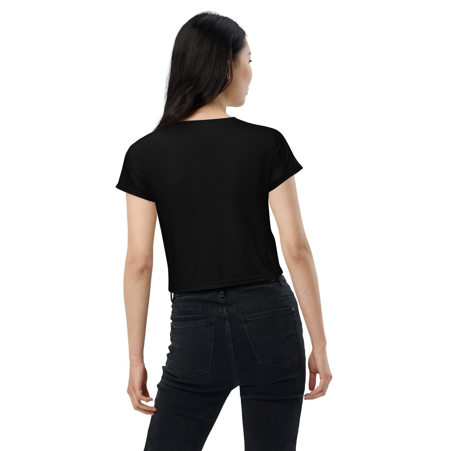 iSAW Womens Black Crop Tee - iSAW Company