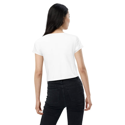 iSAW Womens White Crop Tee - iSAW Company