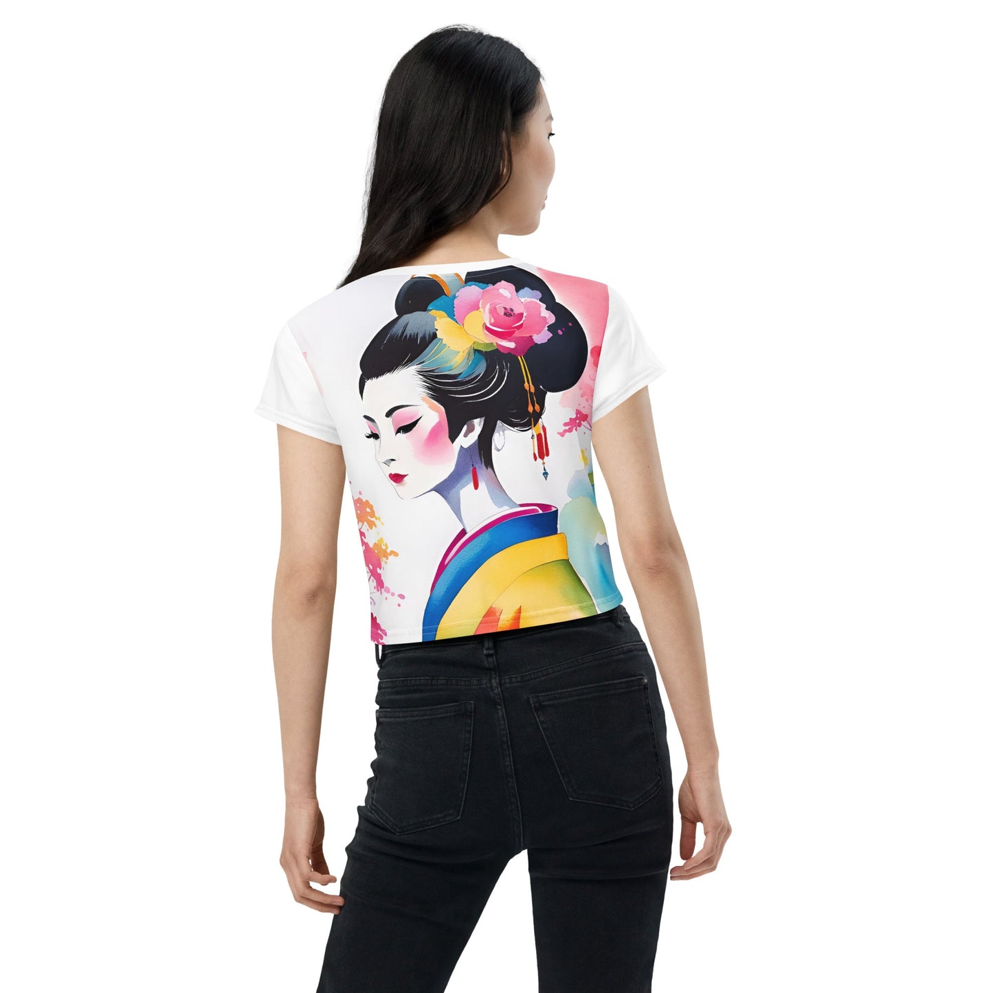 Geisha Girl - Womens Crop Tee - iSAW Company