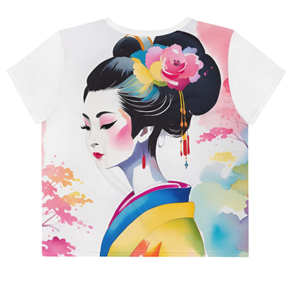 Geisha Girl - Womens Crop Tee - iSAW Company