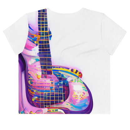 Hippie Guitar - Womens Crop Tee