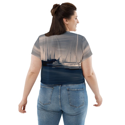The Sleeping Yachts (at Sunrise) - Womens Crop Tee