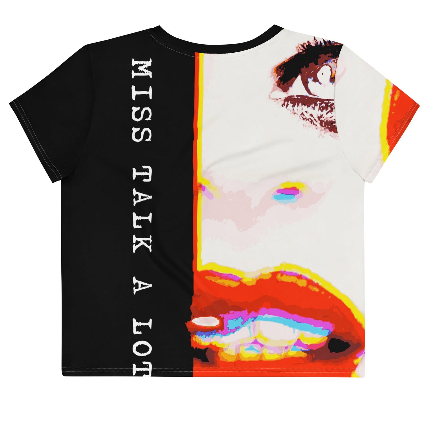 Miss Talk A Lot - Womens Crop Tee