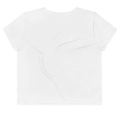 iSAW Womens White Crop Tee - iSAW Company