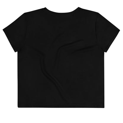iSAW Womens Black Crop Tee - iSAW Company