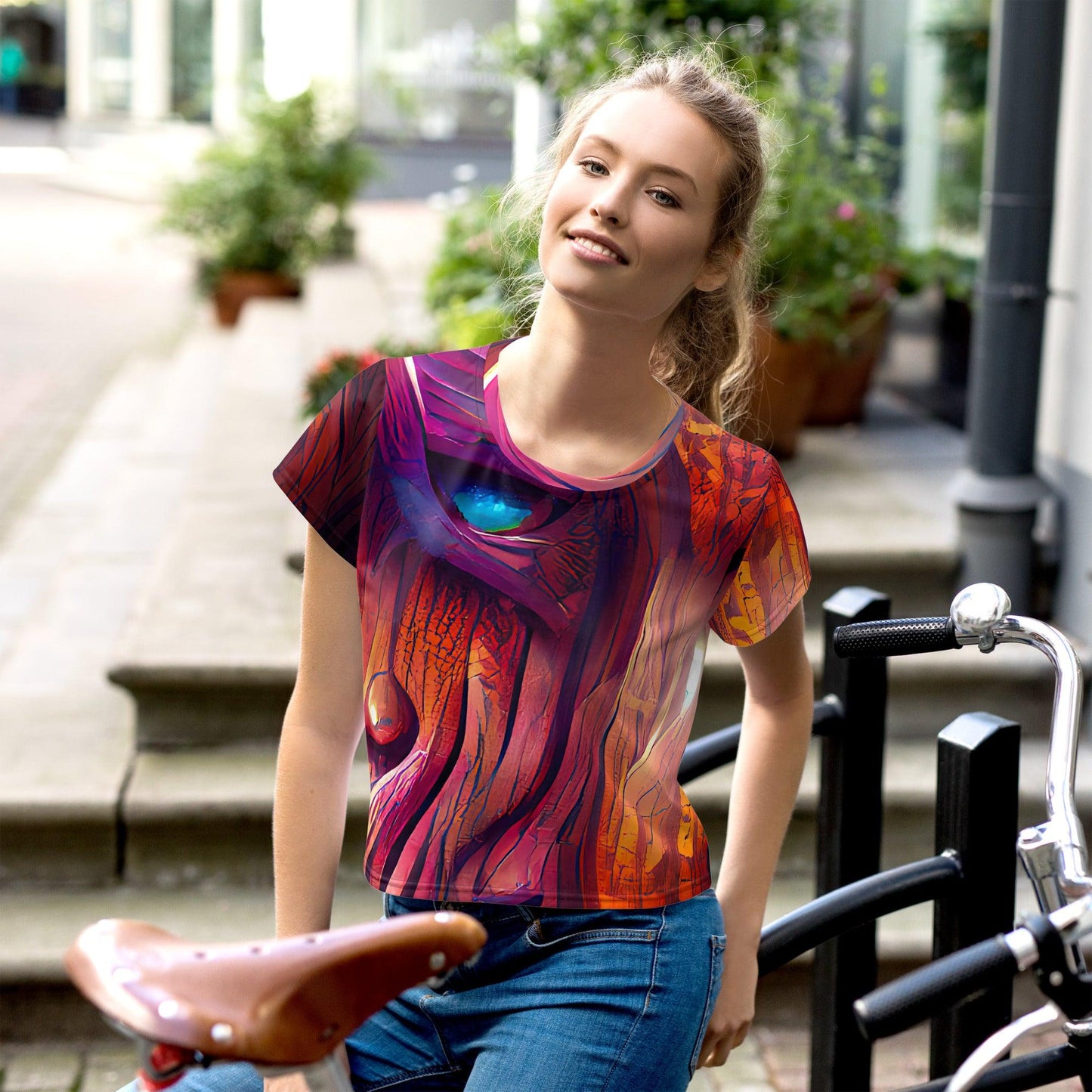 Hardwood - Womens Crop Tee  - iSAW Company