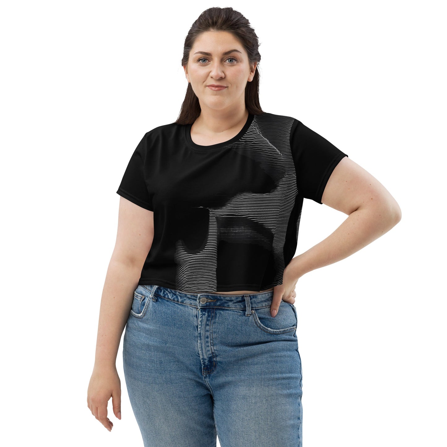Shhh! - Womens Crop Tee - iSAW Company