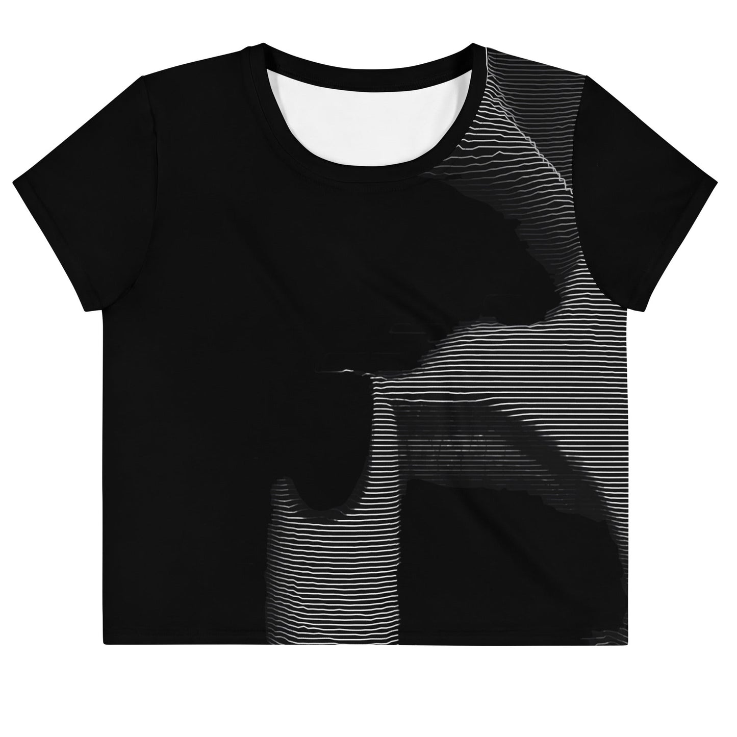 Shhh! - Womens Crop Tee - iSAW Company