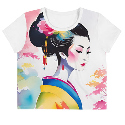 Geisha Girl - Womens Crop Tee - iSAW Company