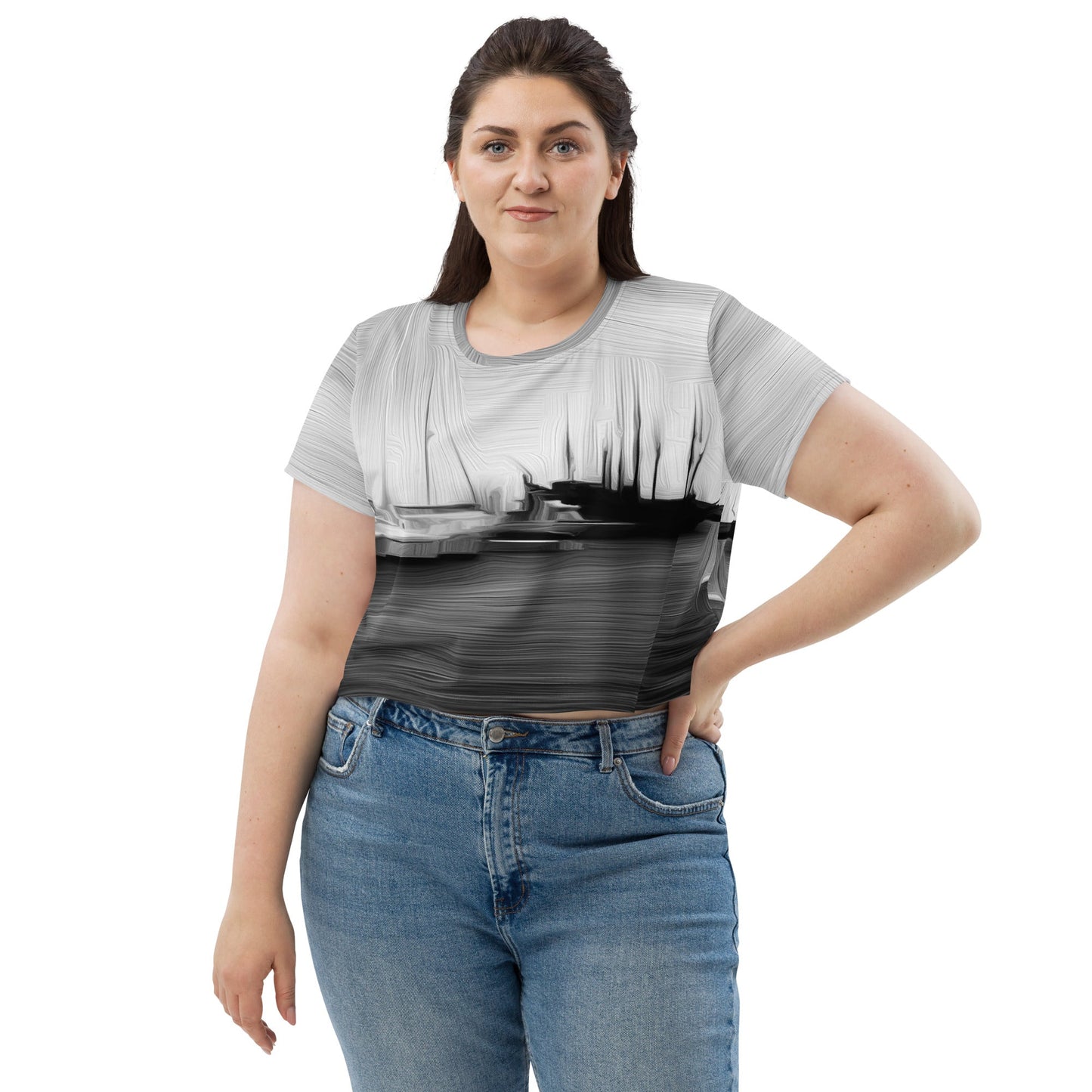 The Sleeping Yachts (at Night) - Womens Crop Tee
