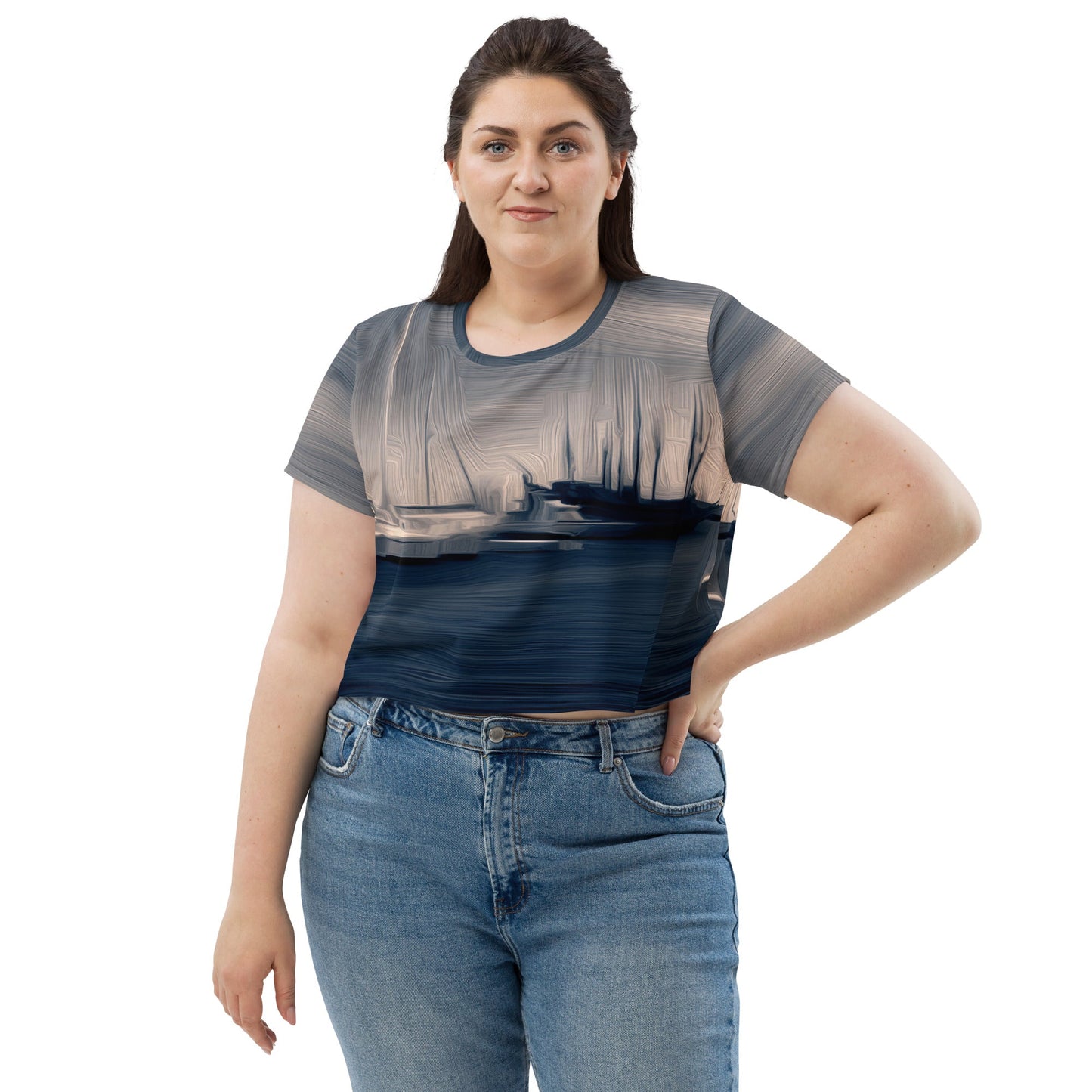 The Sleeping Yachts (at Sunrise) - Womens Crop Tee
