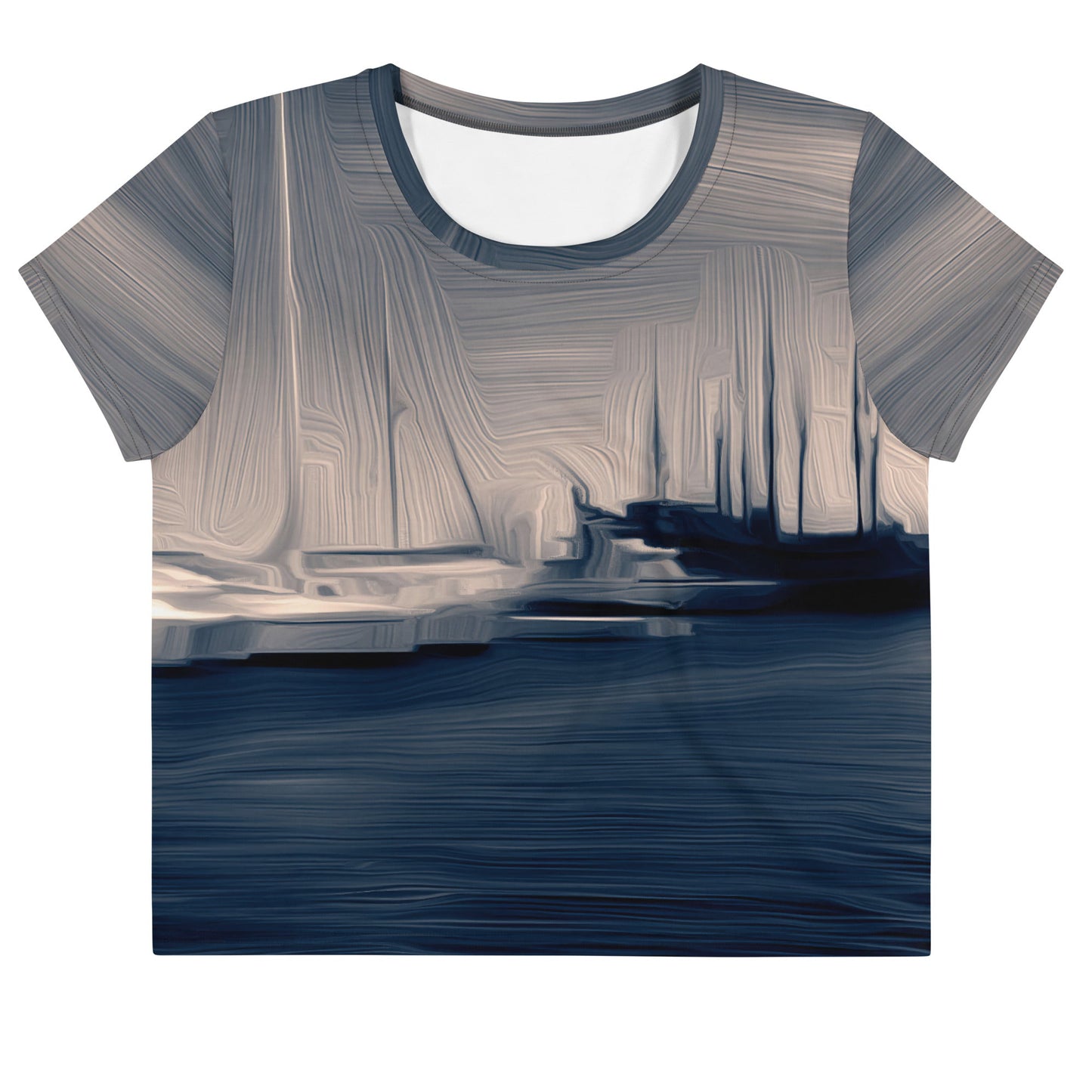 The Sleeping Yachts (at Sunrise) - Womens Crop Tee