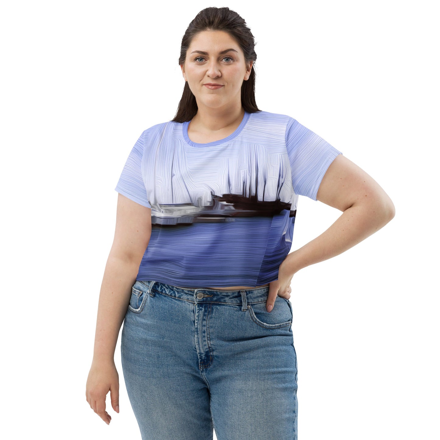 The Sleeping Yachts (at Afternoon) - Womens Crop Tee