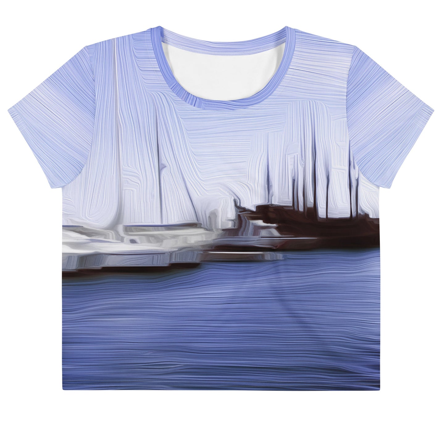The Sleeping Yachts (at Afternoon) - Womens Crop Tee