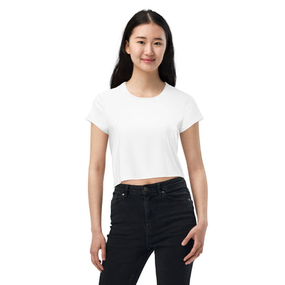 iSAW Womens White Crop Tee - iSAW Company