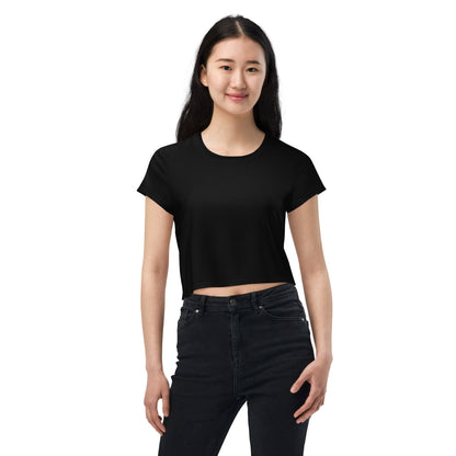 iSAW Womens Black Crop Tee - iSAW Company